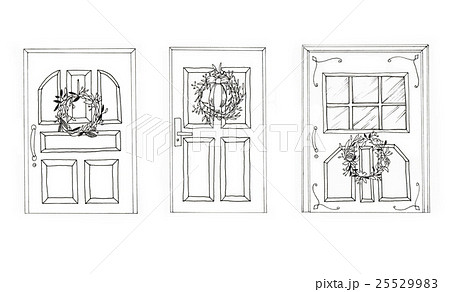 ドアの装飾のイラスト素材 25529983 Pixta