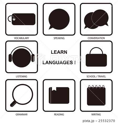 語学学習　アイコンセット 25532370