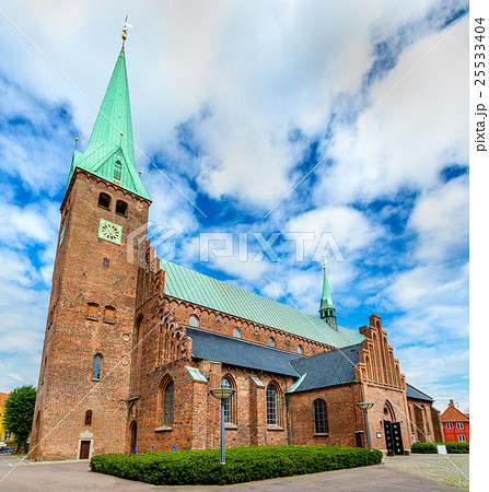 Saint Olaf cathedral in the old town of Helsingor 25533404