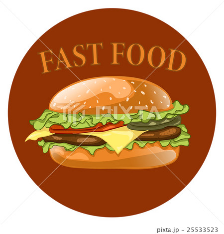 Burger. Cheeseburger vector illustration.Hamburger Burger. Cheeseburger vector illustration.Hamburger 25533523