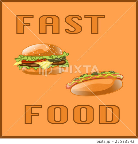 Fast food set for Menu Card, poster, brochure, web Fast food set for Menu Card, poster, brochure, web 25533542