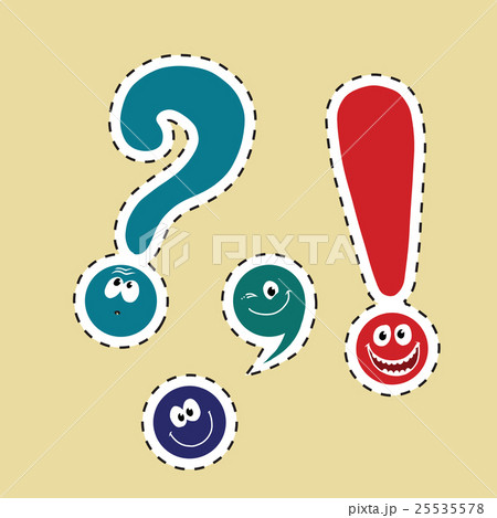 set of funny smiley punctuation 25535578
