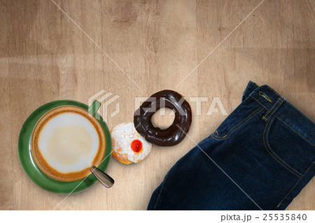 Breakfast before going to work as background 25535840