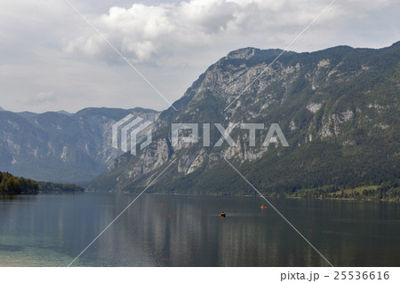 Bohinj Lake landscape and Julian Alps, Slovenia. 25536616