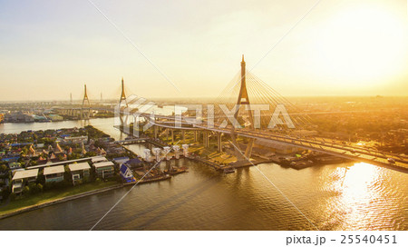 bhumiphol bridge bangkok thailand  25540451