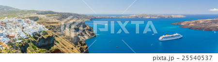 Nea Kameni volcanic island in Santorini Greece 25540537