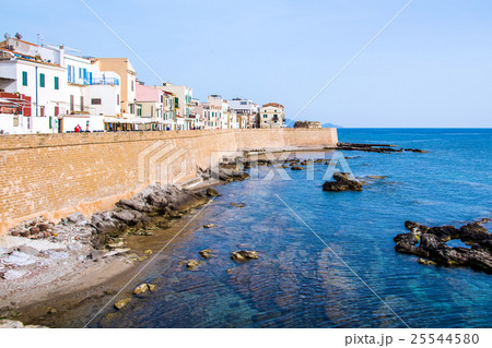 View of the promenade of Alghero, Sardinia 25544580
