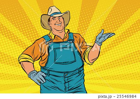 The American farmer in a cowboy hat The American farmer in a cowboy hat 25546984