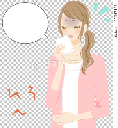 身體狀況不佳的年輕女士 25547198