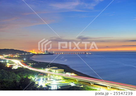 海沿い 海浜 夕焼け雲 25547239