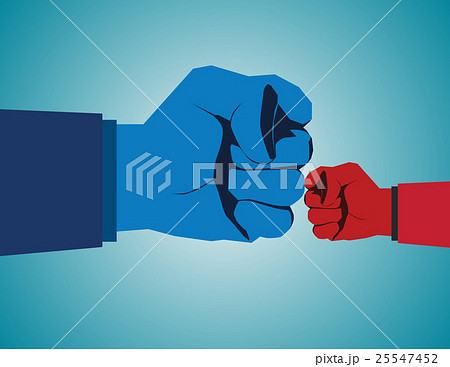 The competition between small and large. 25547452
