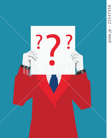 Businessman holds the license confusion.  25547456