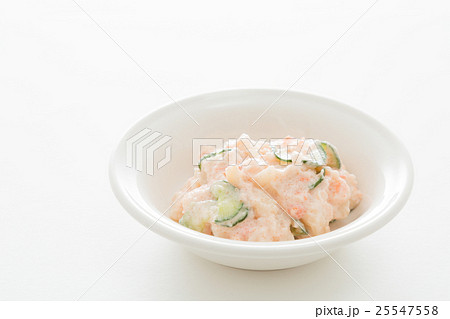 タラモサラダ　明太ポテトサラダ　白バック 25547558
