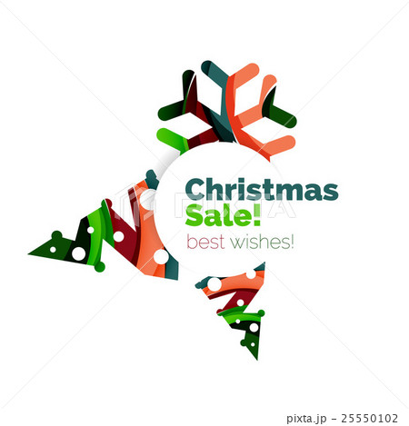 Christmas geometric abstract sale promo banner Christmas geometric abstract sale promo banner 25550102