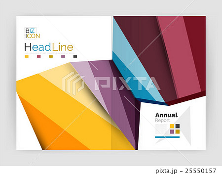 Business abstract geometric financial report 25550157
