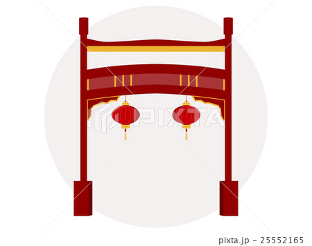 Chinese gate. Paifang.Vector illustration. 25552165