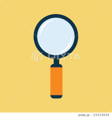 Magnifier Flat Icon 25553034