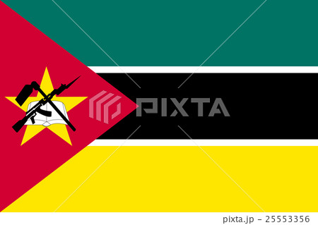 Flag of Mozambique in correct size, colors, vector Flag of Mozambique in correct size, colors, vector 25553356