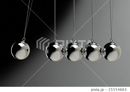 ニュートンのゆりかごのCG ニュートンのゆりかごのCG 25554663