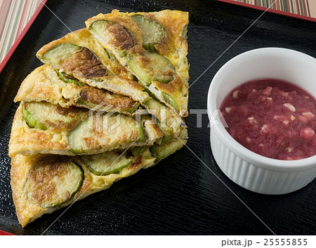 Thai Eggplant Omelet Served with Chili Paste Thai Eggplant Omelet Served with Chili Paste 25555855