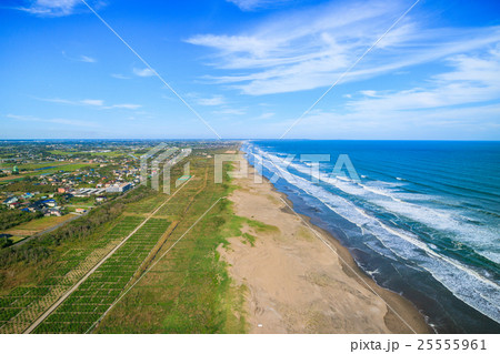 木戸浜海水浴場周辺を空撮 木戸浜海水浴場周辺を空撮 25555961