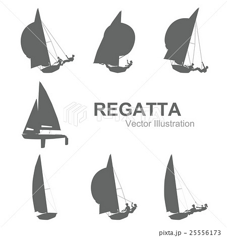 Sailboat Vector Illustrationのイラスト素材