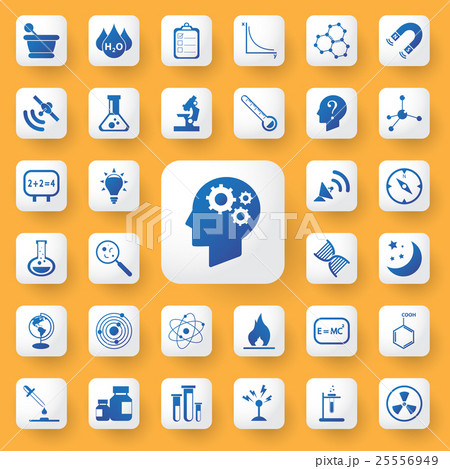 App icon science and education Icons set.  25556949