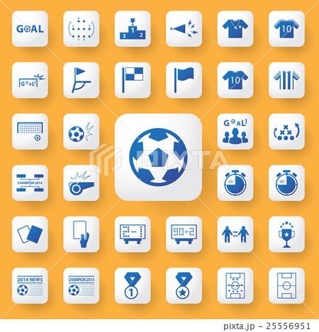 App icon soccer and sport Icons set. App icon soccer and sport Icons set. 25556951