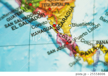 Nicaragua country map . 25558006