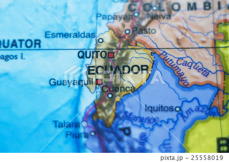 Republic of Ecuador country map . 25558019