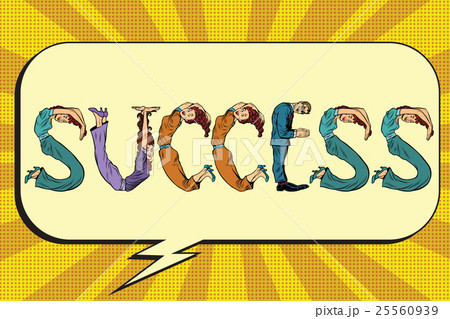 Success, letters business people 25560939