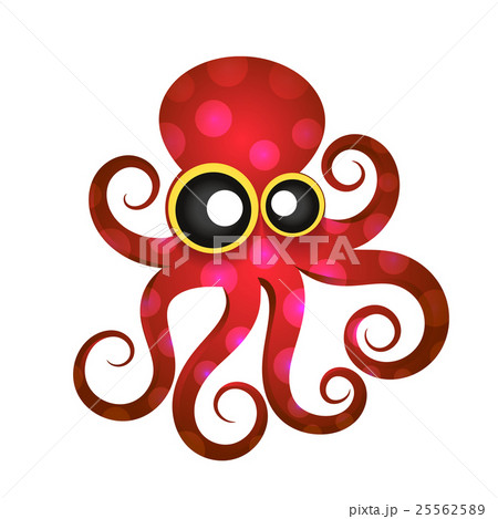 Beautiful tropical octopus 25562589