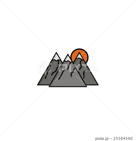 Hunting icon. Mountains 25564500