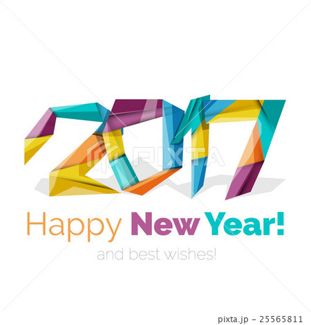 Happy New Year and Chrismas holiday greeting card 25565811