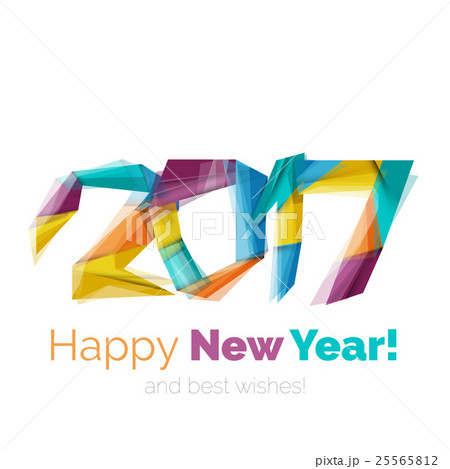 Happy New Year and Chrismas holiday greeting card 25565812