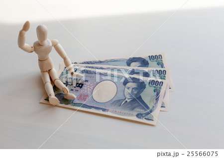 お金と人　千円札　3千円 25566075