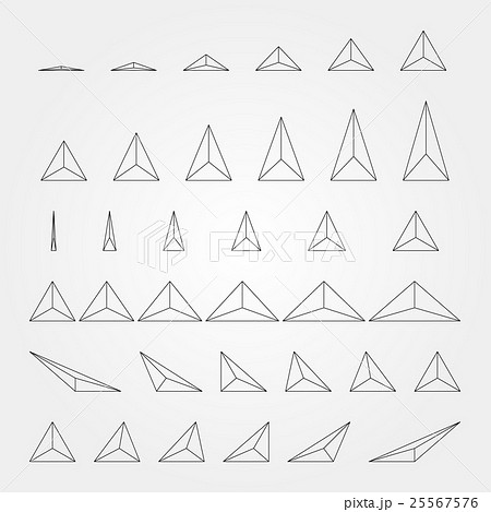 図形 三角形 01のイラスト素材