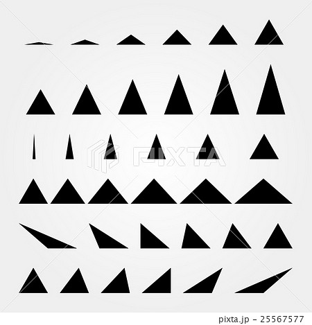 図形 三角形 02のイラスト素材 25567577 Pixta