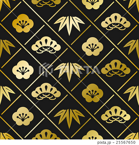 松竹梅　パターン　03　金黒 25567650