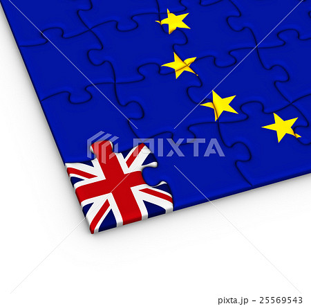 puzzle with the flag of Great Britain and Europe puzzle with the flag of Great Britain and Europe 25569543