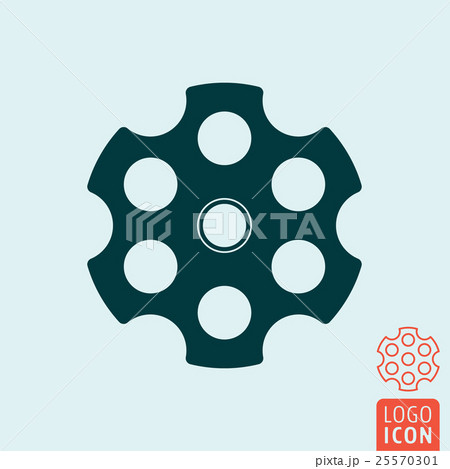 Revolver cylinder icon 25570301