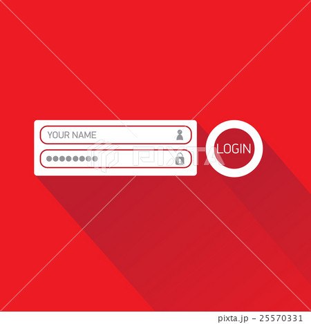 vector Login website template flat design. vector Login website template flat design. 25570331