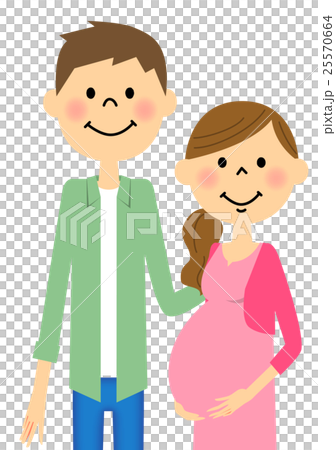 妊婦の妻と夫 25570664