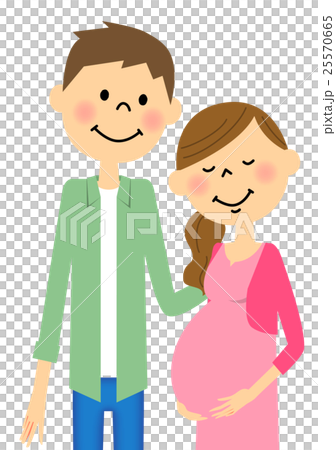 妊婦の妻と夫 妊婦の妻と夫 25570665