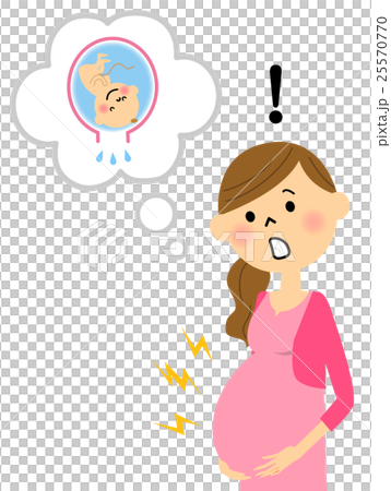 破水した妊婦 破水した妊婦 25570770