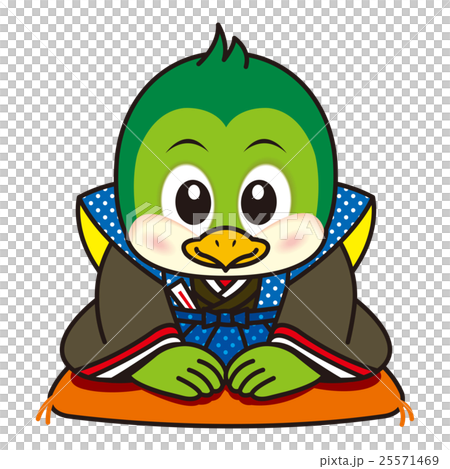お辞儀をする鳥01 25571469