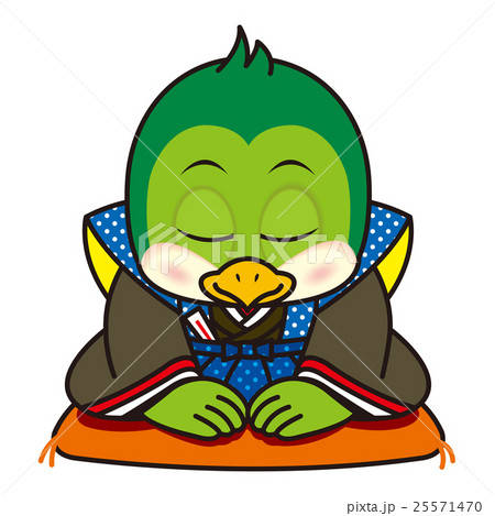 お辞儀をする鳥02 25571470