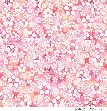 梅の花の背景のイラスト素材