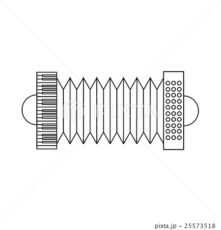 Bandoneon, tango instrument icon, outline style 25573518