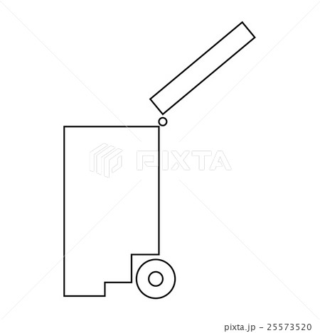 Trash bin icon, outline style Trash bin icon, outline style 25573520
